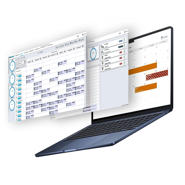 FixPlaner Dashboard auf Desktop - Schichtplanung und Zeiterfassung